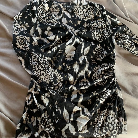 INC top - sheer type material, size Large - Picture 2 of 3